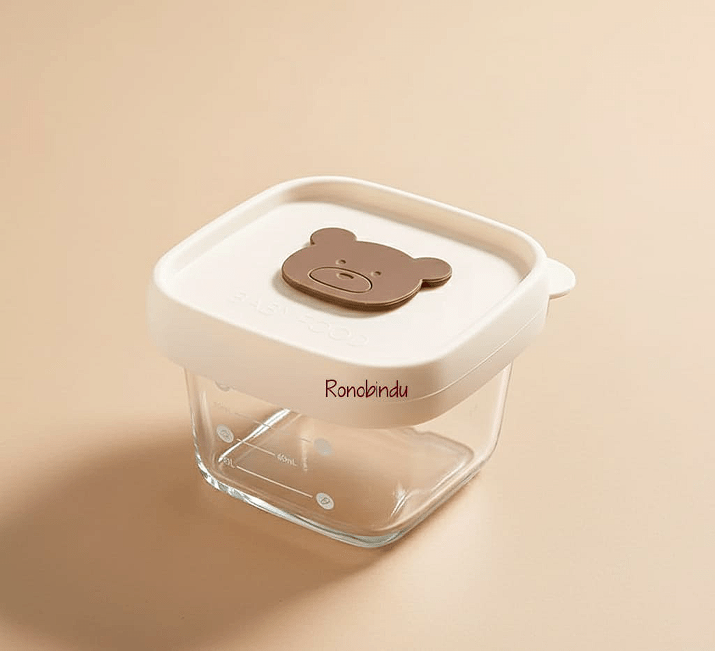 Premium quality Baby glass and silicon food containers.