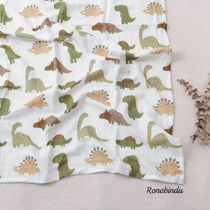 100% Organic Bamboo Cotton Moslin Swaddle .4 layer. - Image 2