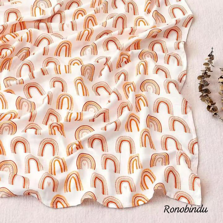 100% Organic Bamboo Cotton Moslin Swaddle .4 layer. - Image 6