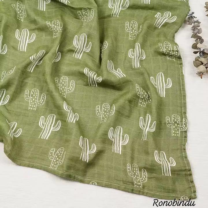 100% Organic Bamboo Cotton Moslin Swaddle .4 layer. - Image 9